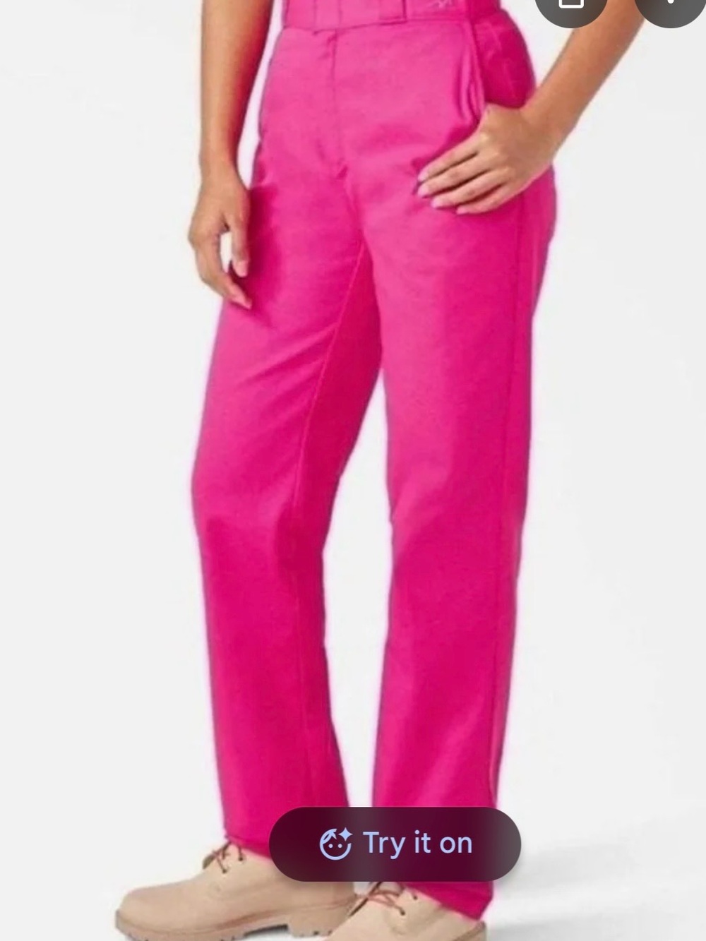 Dickies Bright Hot Pink Slim Chinos